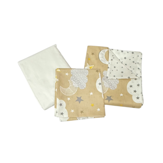 Набор постельного белья из 3 элементов д/к 160*80 см Cappuccino Clouds ES