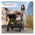 Carucior pentru gemeni Chipolino Duo Smart KBDS02403GB golden/beige