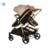 Carucior pentru gemeni Chipolino Duo Smart KBDS02403GB golden/beige