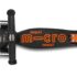 Trotineta Micro Maxi Deluxe LED Black Orange