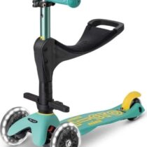 Trotineta Micro Mini 3 in 1 Deluxe ECO LED Mint