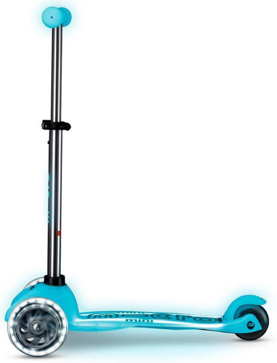 Trotineta Micro Mini Deluxe Glow LED Plus Glacier Aqua