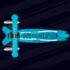 Trotineta Micro Mini Deluxe Glow LED Plus Glacier Aqua