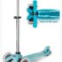 Trotineta Micro Mini Deluxe Glow LED Plus Glacier Aqua