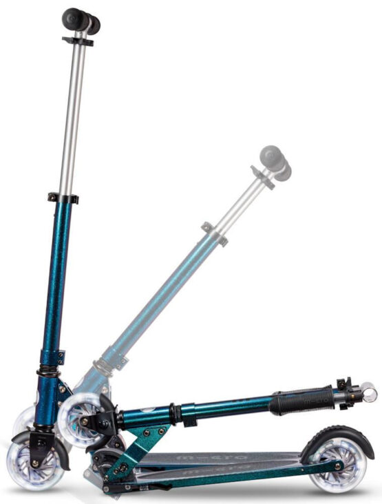 Trotineta Micro Sprite LED Pearl Green Purple