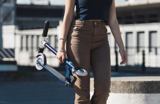 Trotineta Micro Sprite LED Pearl Green Purple