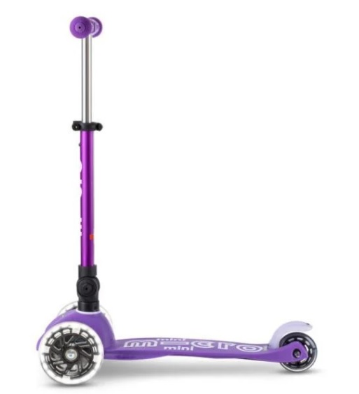 Trotineta pliabila Micro Mini Deluxe Foldable LED Purple