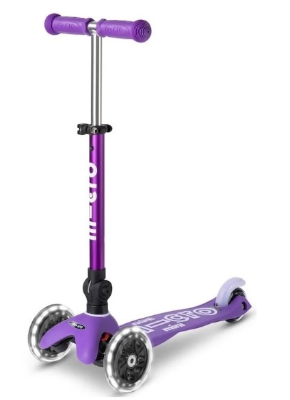 Trotineta pliabila Micro Mini Deluxe Foldable LED Purple