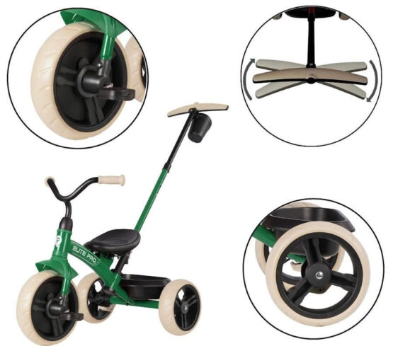 Bicicletă copii Qplay Elite Pro Green