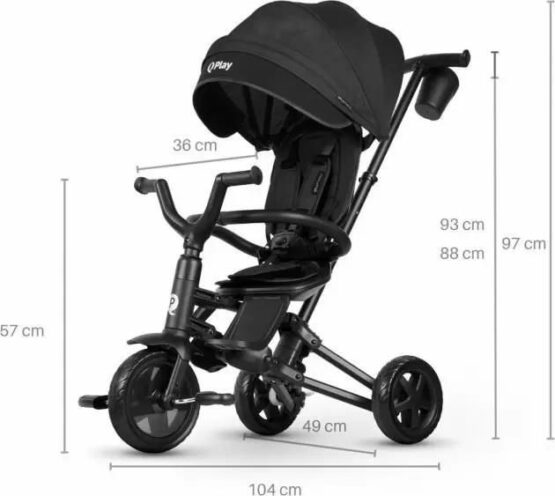 Bicicletă copii Qplay Nova Niello Black