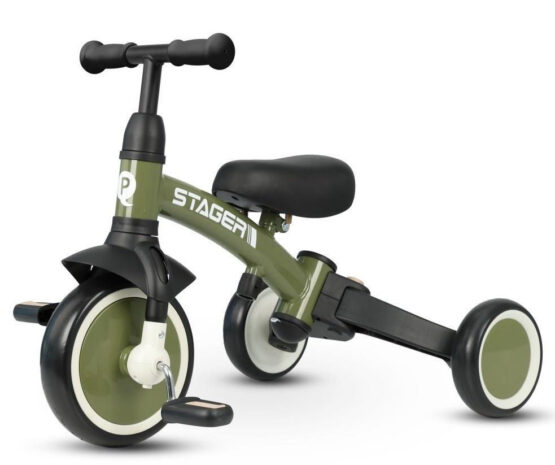 Bicicletă copii Qplay Stager 3 in1 Green