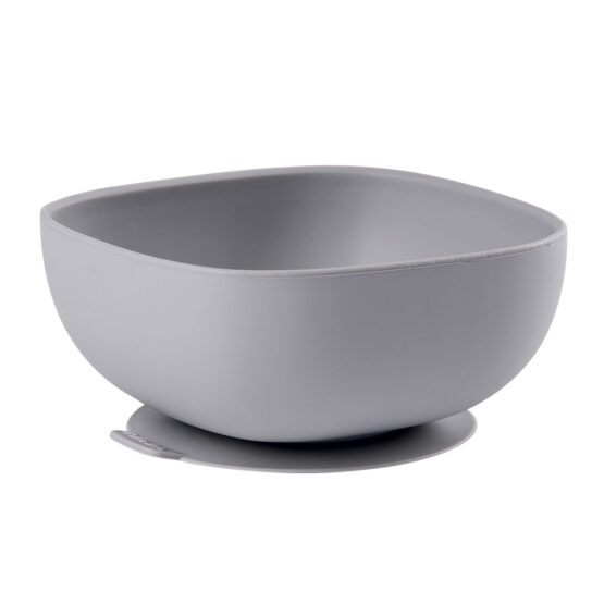 Bol silicon cu ventuza Beaba Gri B913433