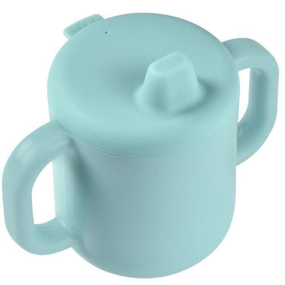 Cana de antrenament silicon Beaba Blue