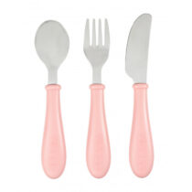 Set 3 tacamuri din inox Beaba Pink