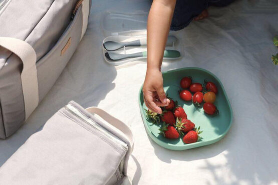 Set linguri de silicon Beaba Bicolor Mineral