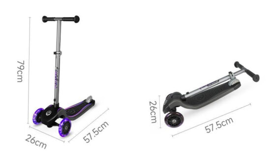 Trotinetă Qplay Future Eco Purple