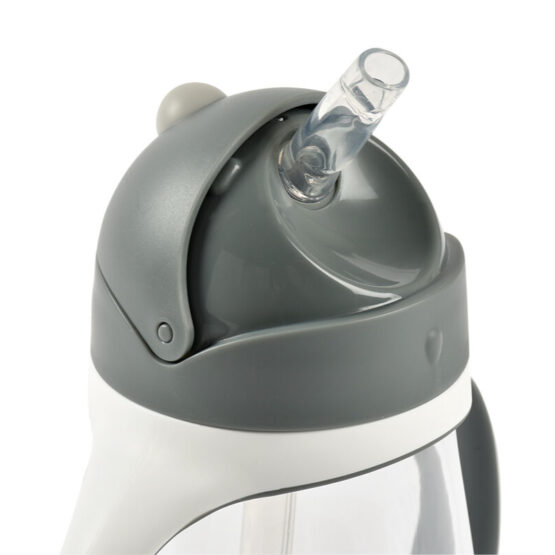 Cana cu pai din Tritan Beaba 300 ml Mineral Grey