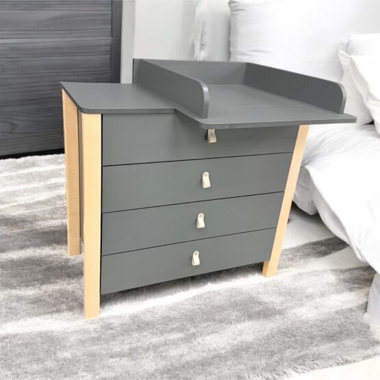 Comodă Eucalyptus Karol Plus (DSK-KP04) Grafit+Natural