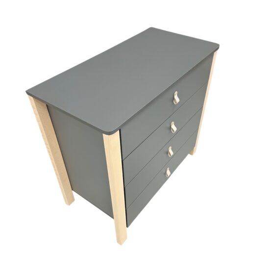 Comodă Eucalyptus Karol Plus (DSK-KP04) Grafit+Natural