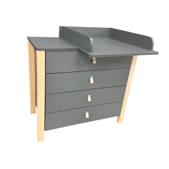 Comodă Eucalyptus Karol Plus (DSK-KP04) Grafit+Natural