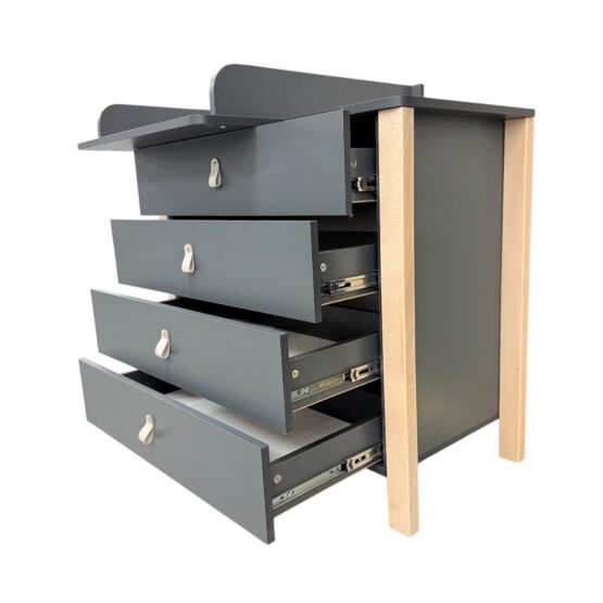 Comodă Eucalyptus Karol Plus (DSK-KP04) Grafit+Natural