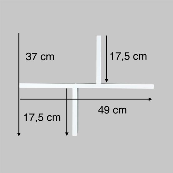 Organizator sertar pentru comoda60 Eucalyptus (DSK-0004) Alb (49x37cm) 2