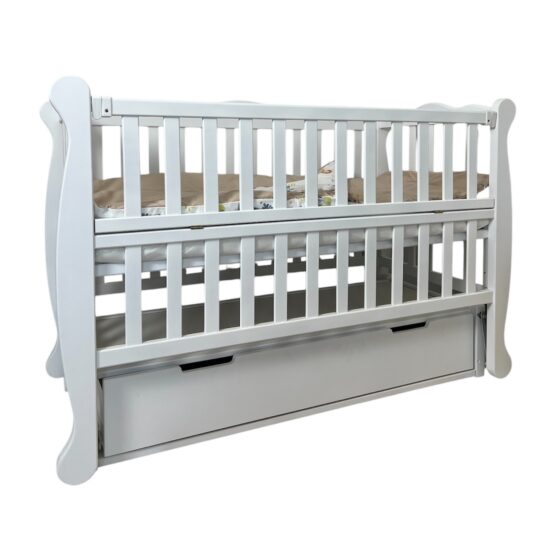 Pătuţ Goydalka NATALI PREMIUM LONGITUDINAL (1В311-1) Alb