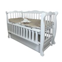 Pătuţ Goydalka NATALI PREMIUM LONGITUDINAL (1В311-1) Alb