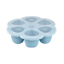 Recipient ermetic silicon multiportii 6×90 ml Beaba Windy Blue, B912493