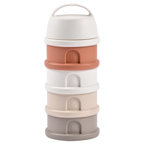 Контейнер для сухого молока с 4 отделениями Beaba Cotton/Terracotta B911728