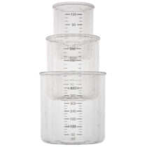 Set 3 recipiente ermetice din Tritan Gri