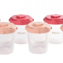 Set 6 recipiente Beaba 2x60ml, 4x120ml, Roz B912597