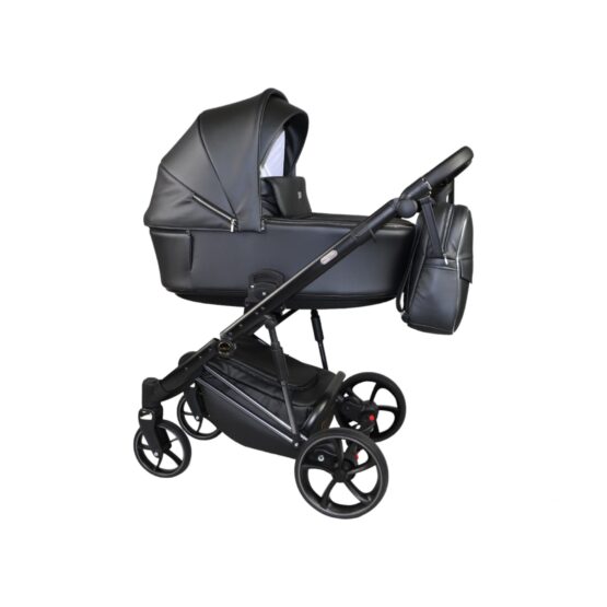Детская коляска 3 в 1 Sojan Sibex Extra Кожа (2010401) Черный