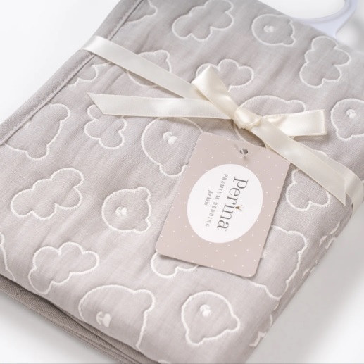 Cuvertură pentru bebeluși Perina Soft Cotton (PL-02.6) Gri