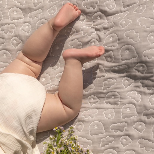 Cuvertură pentru bebeluși Perina Soft Cotton (PL-02.6) Gri