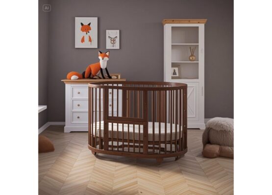 Детская кроватка Bambini (14) Браун