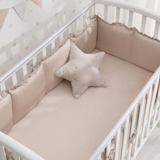 Protecție pentru patuț Perina Lovely Dream (LD1/4-04.12) Nisipiu