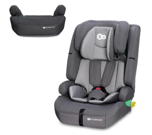 Scaun auto KinderKraft Safety Fix 2 i-Size, 9-36 kg, Gri