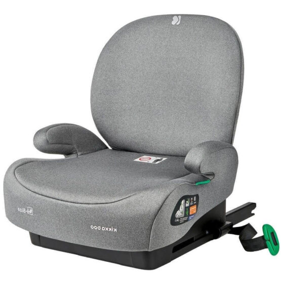 Scaun auto booster i-Size KikkaBoo i-Boost Light Grey (15-36 kg)