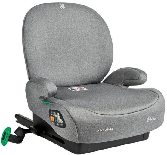 Scaun auto booster i-Size KikkaBoo i-Boost Light Grey (15-36 kg)