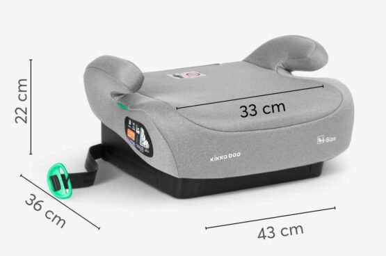 Scaun auto booster i-Size KikkaBoo i-Tip Dark Grey (22-36 kg)
