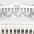 Apărătoare pătuț PernaMea Cosiță Gri (1 piesă), 120x15 cm