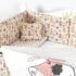 Lenjerie de pătuț PernaMea Baby Forest Beige (8 piese), 120x60 cm