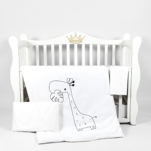 Комплект в кроватку PernaMea Satin Giraffe (3 предмета), 120×60 см (PM.100468/13)