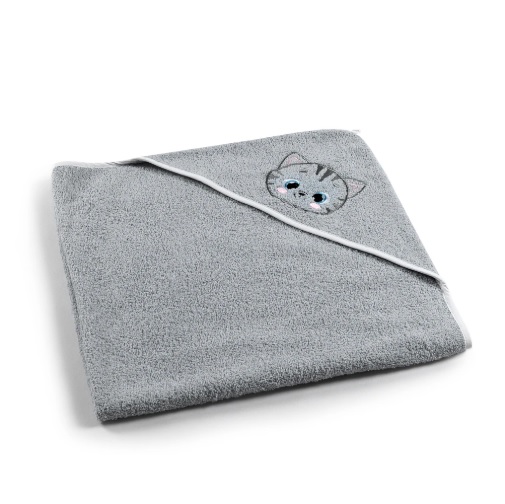 Prosop de baie PernaMea Cat Grey, 90×90 cm (PM.101349/9)