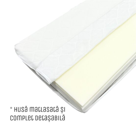 Saltea pentru copii Eucalyptus Memory Cocos 120x60x10cm