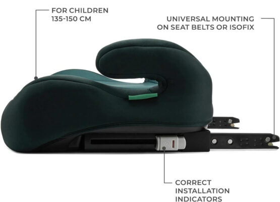 Scaun auto booster Kinderkraft I-Boost i-Size (22-36 kg) Green (KCIBOO00GRE0000)