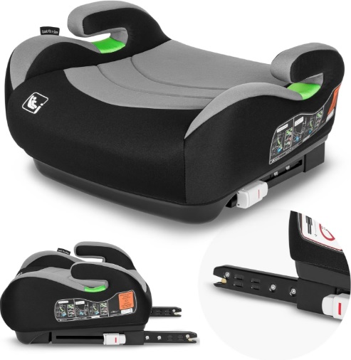 Scaun auto booster Lionelo Luuk Fix i-size Grey Stone (22-36 kg)