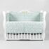 Apărătoare pătuț PernaMea Baby Dinno Turcoaz (6 piese), 120x60 cm