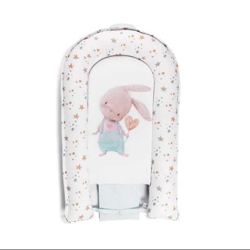 Babynest pentru bebeluș PernaMea Premium Iepuraș Turcoaz